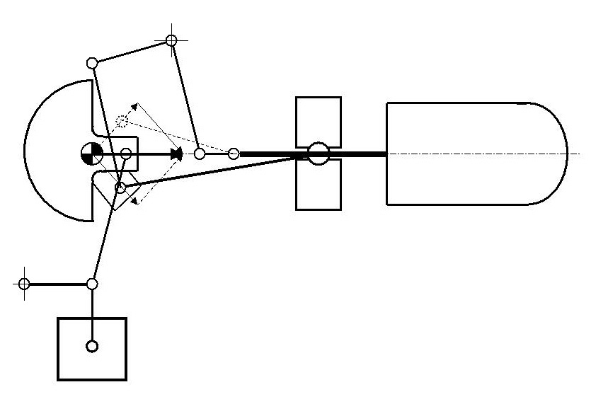 Stirling mit Winkelhebelgetriebe