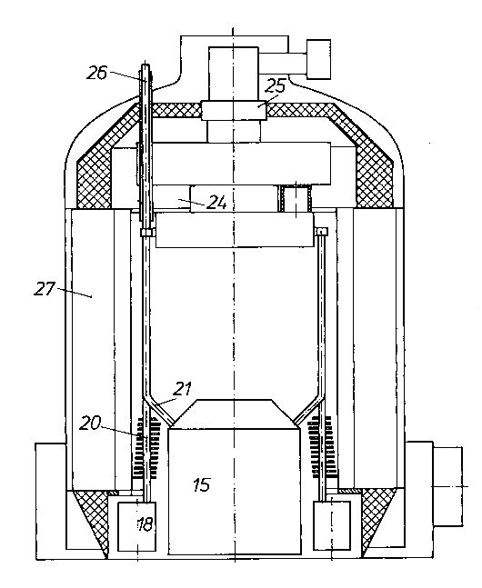 Skizze von einem Philips-Brenner 1955